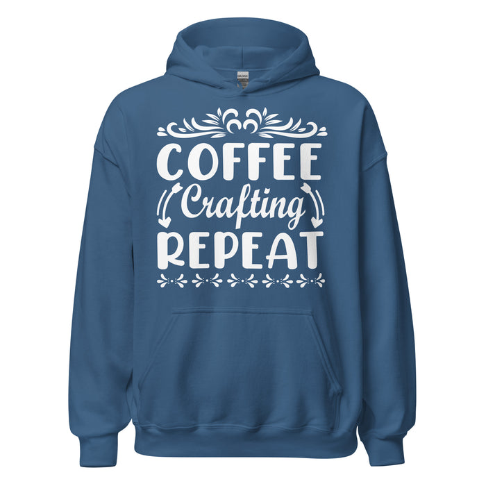 Coffee. Crafting. Repeat. Hoodie