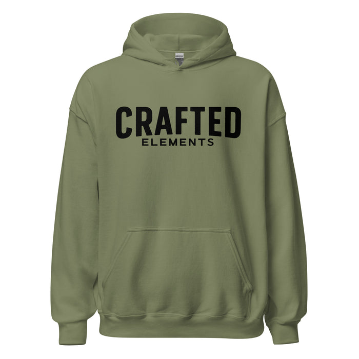 Crafted Elements Black Logo Hoodie