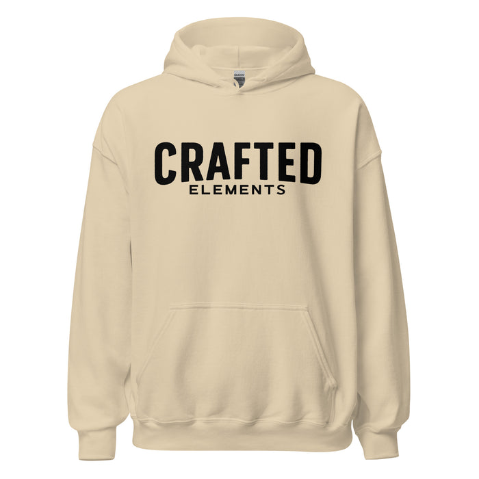 Crafted Elements Black Logo Hoodie