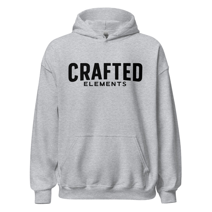 Crafted Elements Black Logo Hoodie