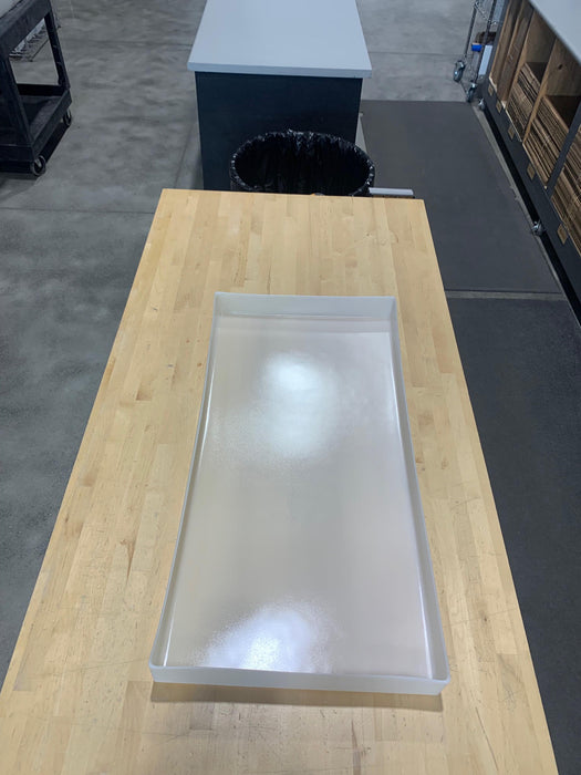 GRADE B - 36x18x3" HDPE Plastic Mold For Epoxy Resin - Small River Table Form