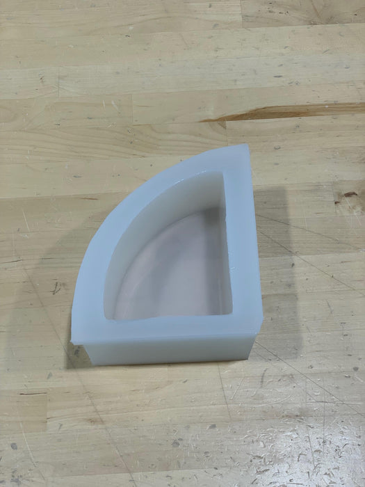 Grade B #1 - 5x4x3" Bookend Silicone Mold For Epoxy Resin - Style 1 - Deep Casting Mold