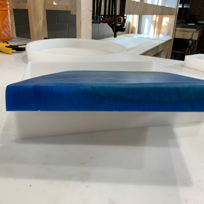 16x12x3" HDPE Plastic Mold For Epoxy Resin - Charcuterie Board Form