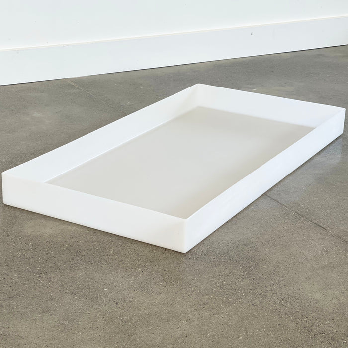 36x18x3" HDPE Plastic Mold For Epoxy Resin - Small River Table Form