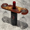 12x3.5x1" Wine Caddy Mold For Epoxy Resin - Style 2 - Silicone Mold For Wine Glass Holder