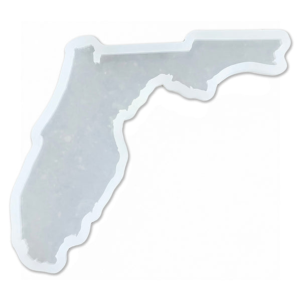 16x13x1" State Of Florida Silicone Mold For Epoxy Resin - Large Florida Mold