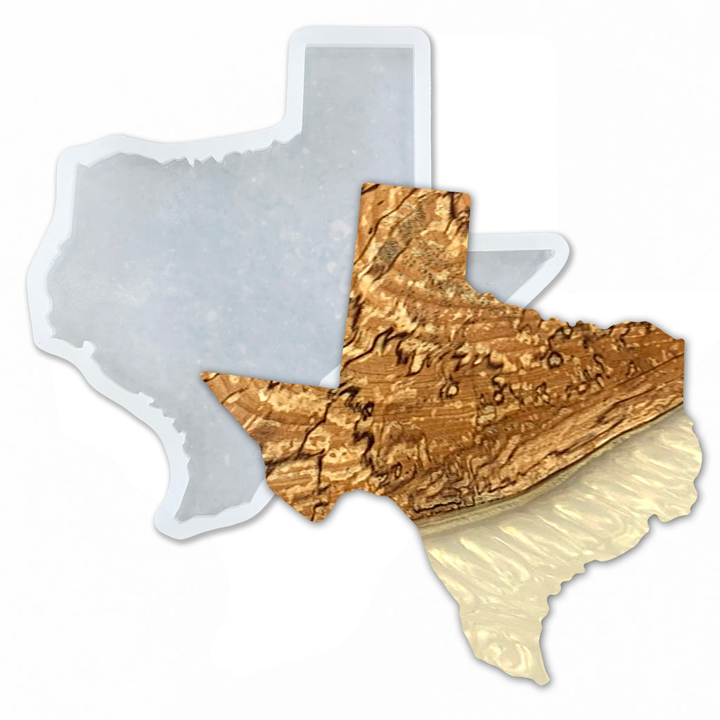 16x15x1 State Of Texas Silicone Mold For Epoxy Resin - Large Texas Mold