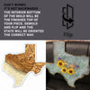 16x15x1" State Of Texas Silicone Mold For Epoxy Resin - Large Texas Mold