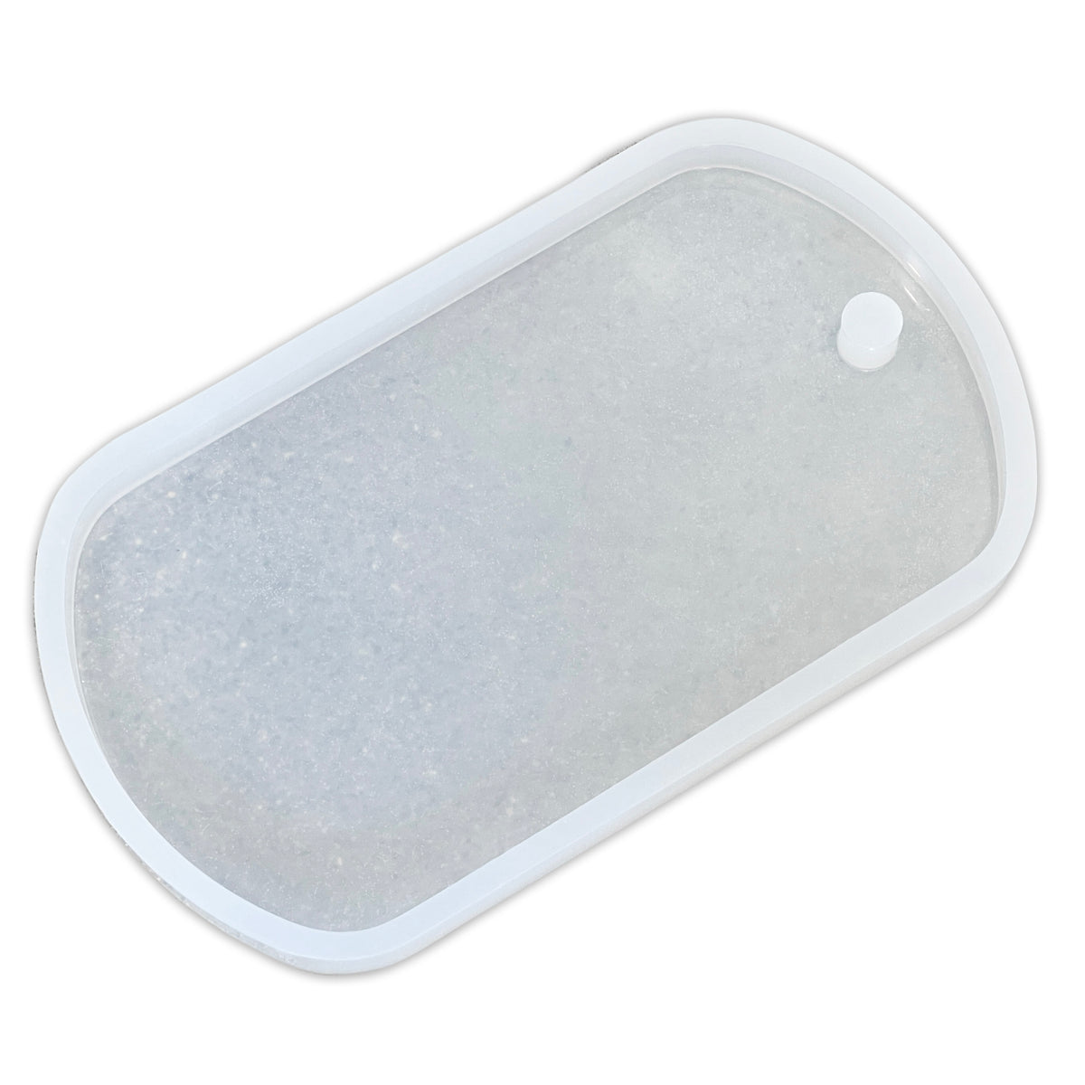 16x8.8x1 Dog Tag Shaped Silicone Mold for Epoxy Resin