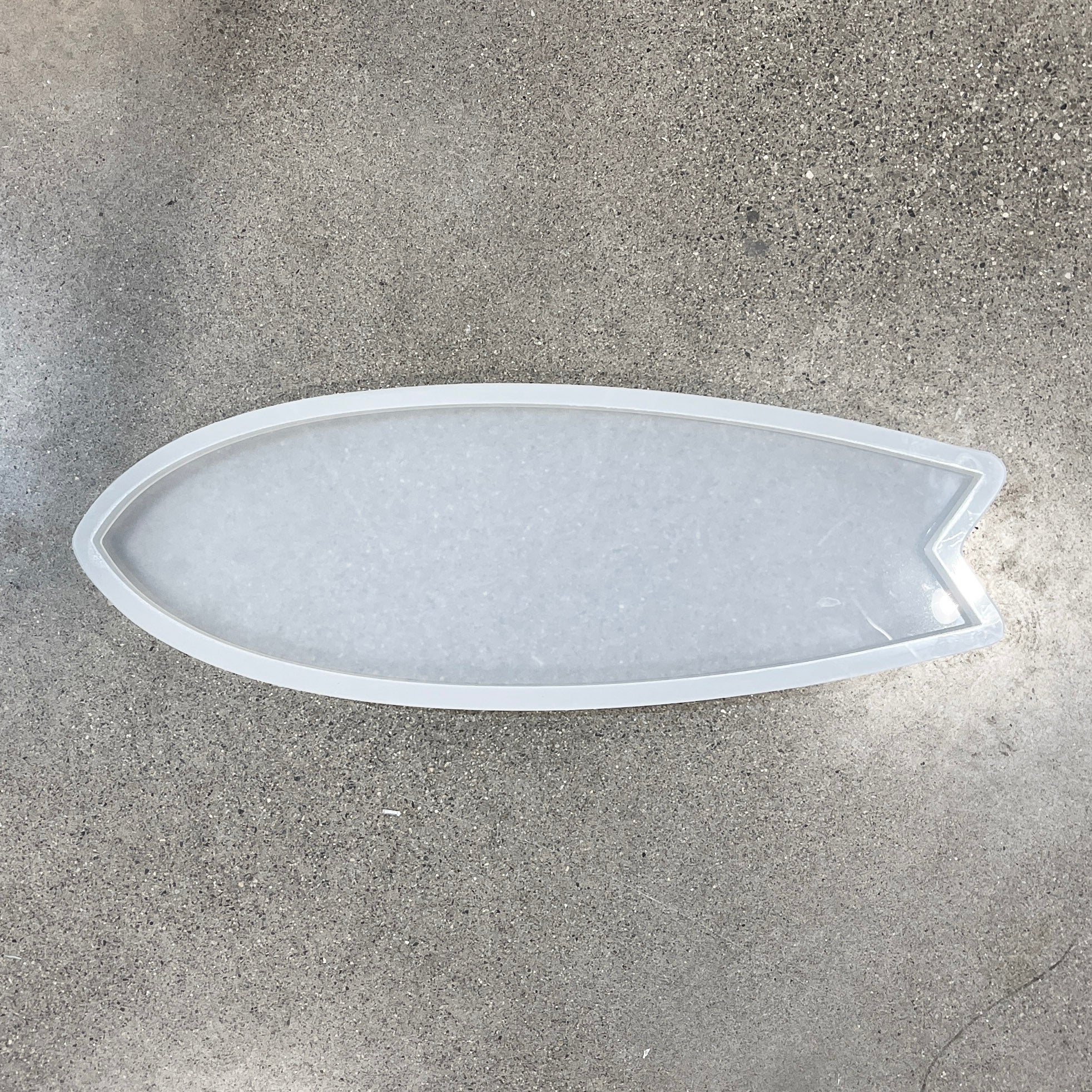 24x7.7x1" Large Fishtail Surfboard Silicone Mold For Epoxy Resin Crafted Elements