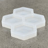 5.2x4.5x1" Thick 4 Coaster Silicone Mold - Hexagon