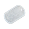 8x4.4x0.75" Small Dog Tag Shaped Silicone Mold For Epoxy Resin