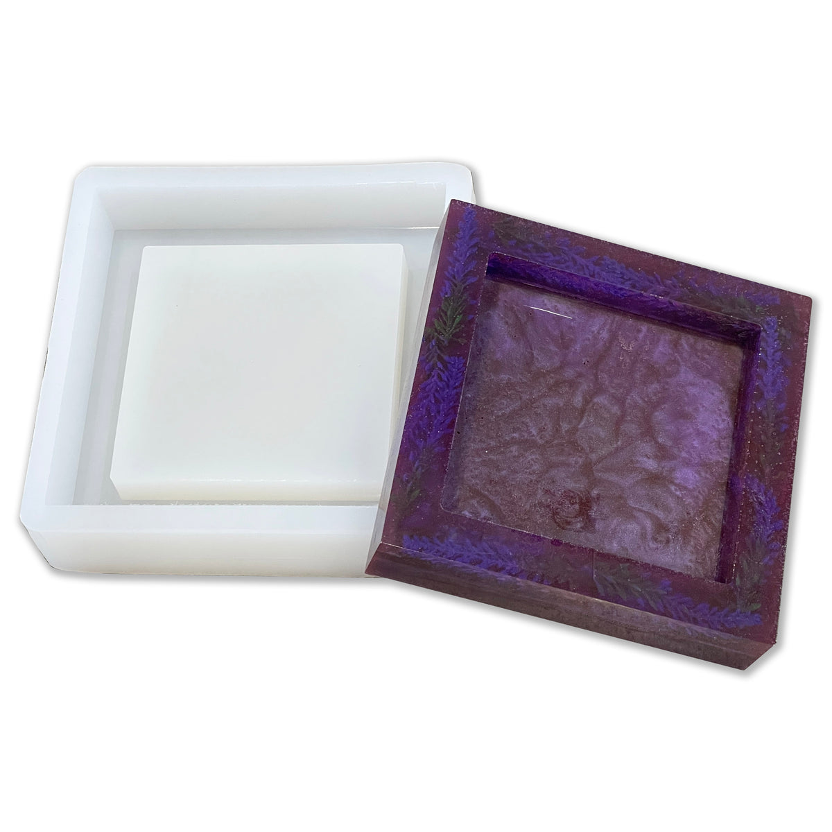 2 Deep Tray Molds For Epoxy Resin - 1 Wide Walls For Encasing
