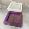 8x8x2" Deep Tray Silicone Mold For Epoxy Resin - 1" Deep Dish Mold