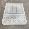 9.5x9.5x0.75" Big Tic Tac Toe Silicone Mold With X & O Pieces