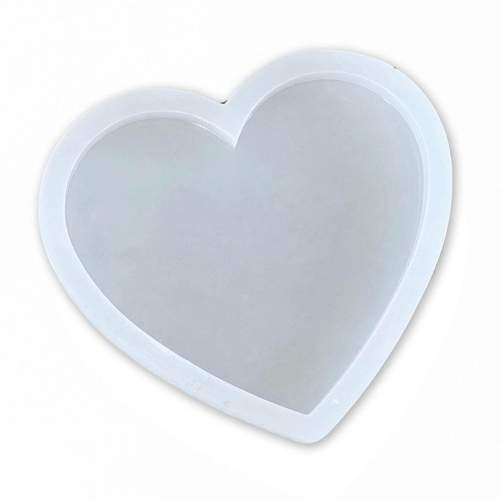 9x9x0.75 Heart Shaped Silicone Mold For Epoxy Resin - Heart Mold