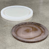 Resin Art Mold - 12x0.75" Round Tray Mold With 1" Wide Lip - Silicone Mold For Epoxy & Concrete