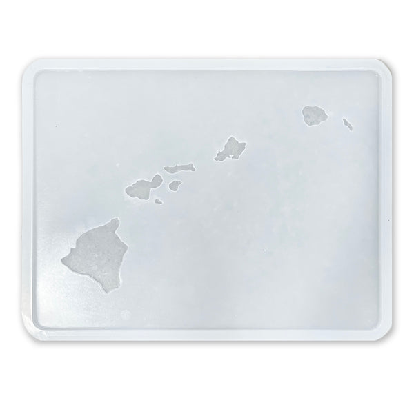 Hawaiian Islands And Ocean - 16x12x1/2" - Silicone Mold