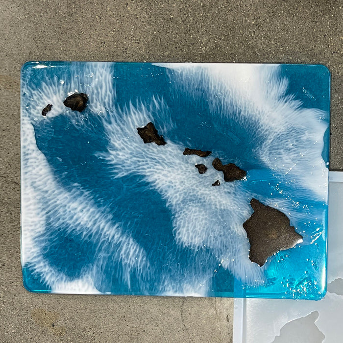 Hawaiian Islands And Ocean - 16x12x1/2" - Silicone Mold