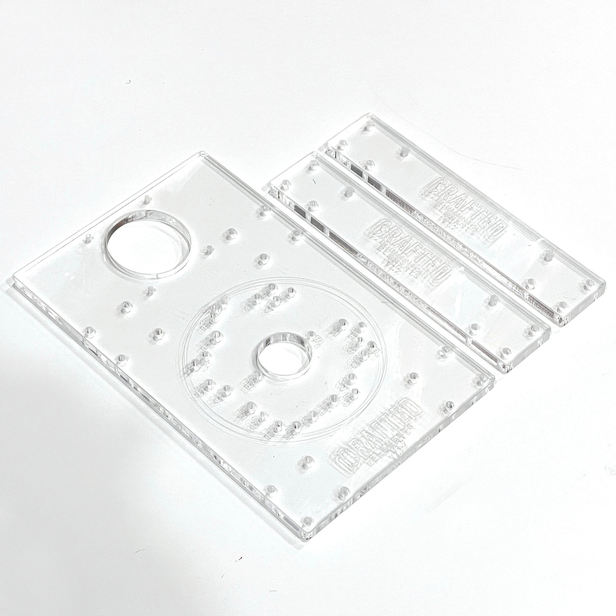 Router Sled Acrylic Router Base & Brackets — Crafted Elements