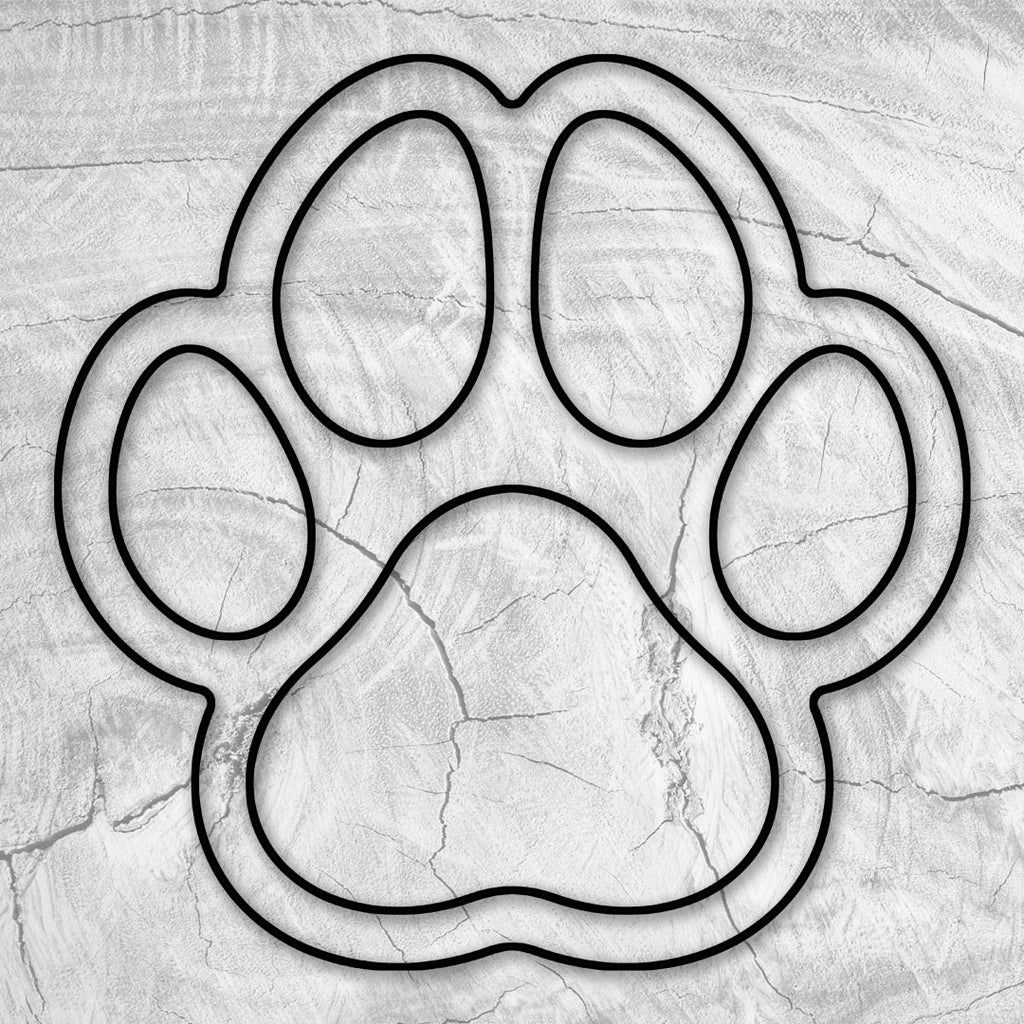 Dog Paw Print Tray / Inlay Acrylic Router Template – Crafted Elements