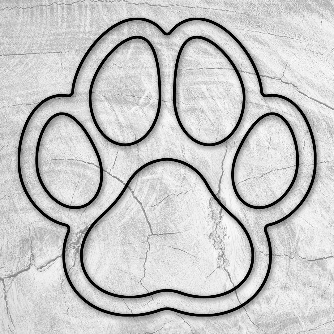 Dog Paw Print Tray Inlay Acrylic Router Template Crafted Elements dog-paw-print-tray-inlay-acrylic-router-template-crafted-elements