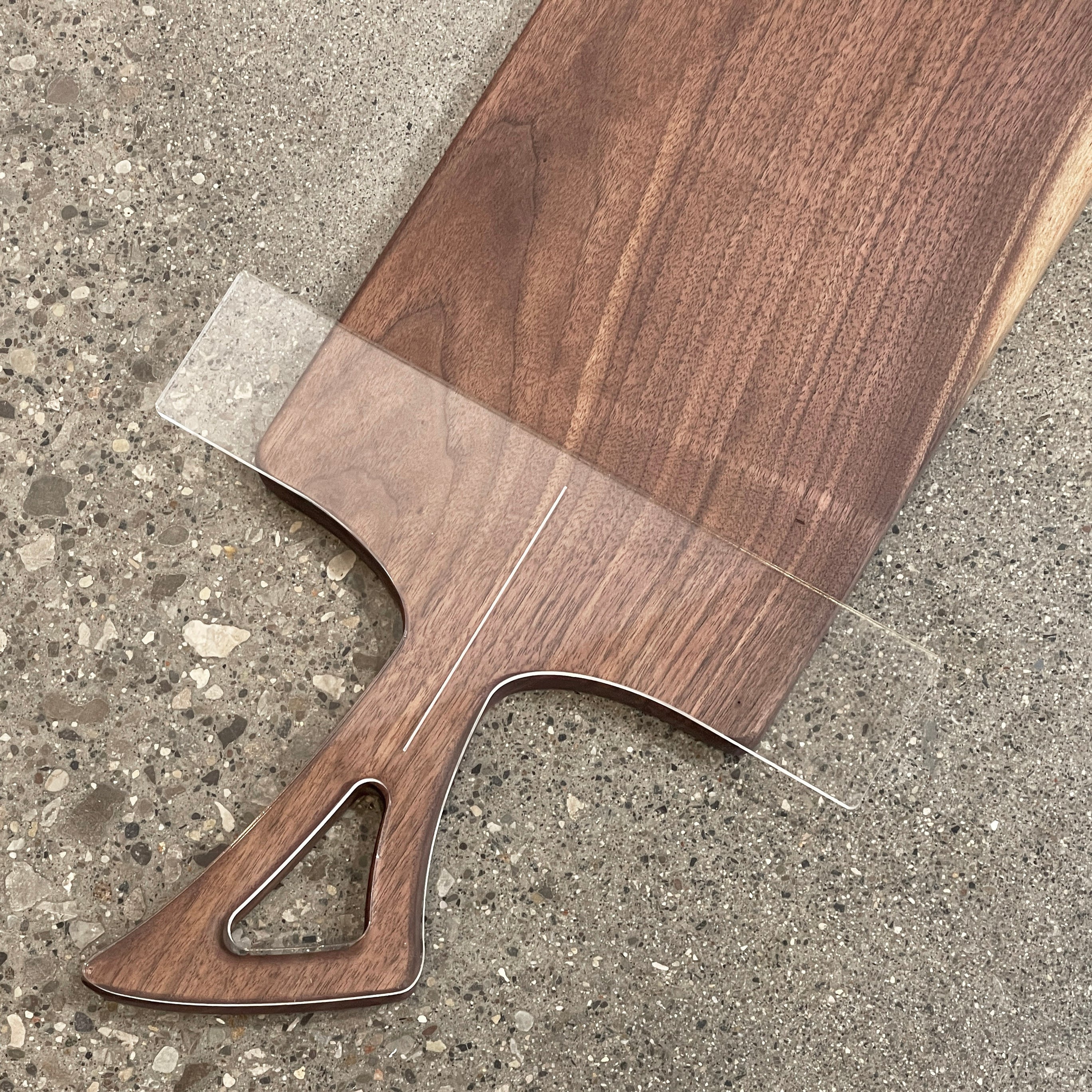 Aviator Wing Handle Acrylic Router Template — Crafted Elements