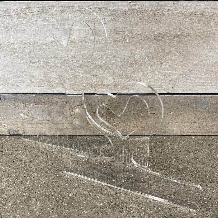 Dali Heart Handle Acrylic Router Template