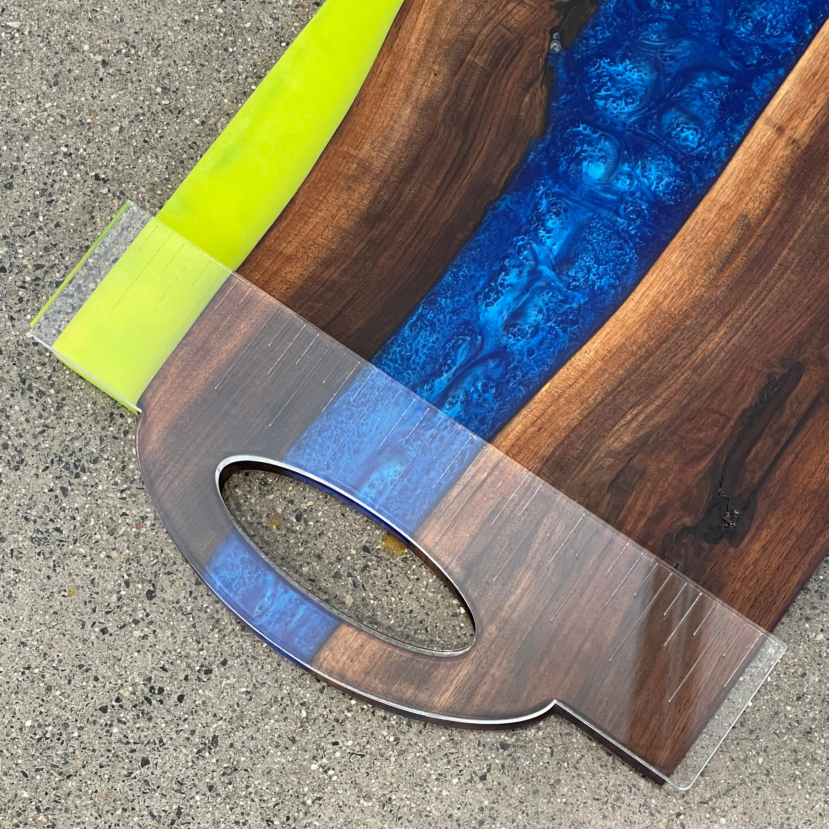 Oval Grip Handle Acrylic Router Template — Crafted Elements
