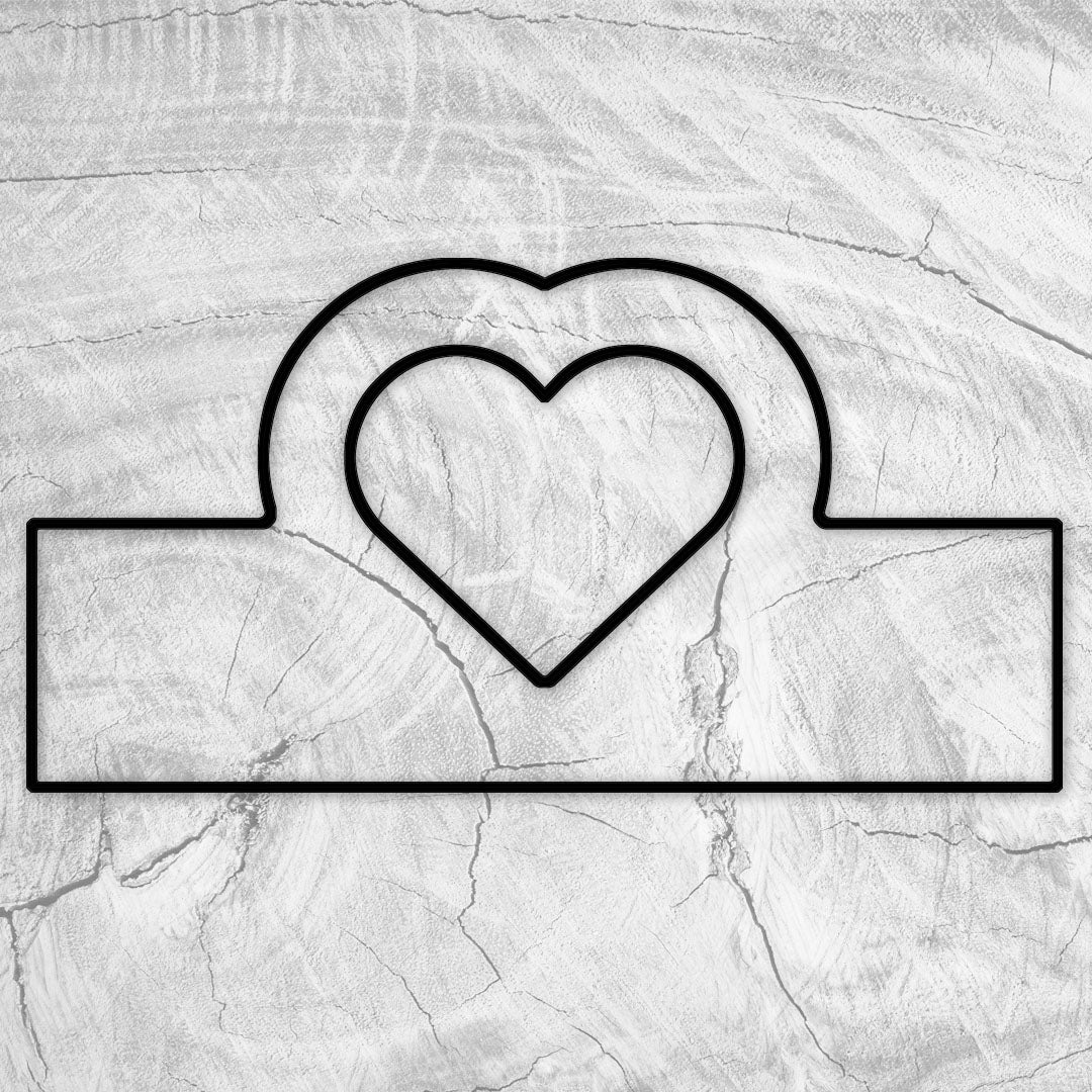 Heart Grip Handle Acrylic Router Template – Crafted Elements