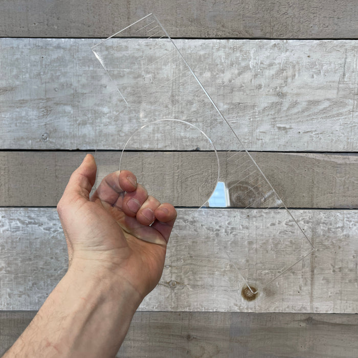 Round Grip Handle Acrylic Router Template — Crafted Elements