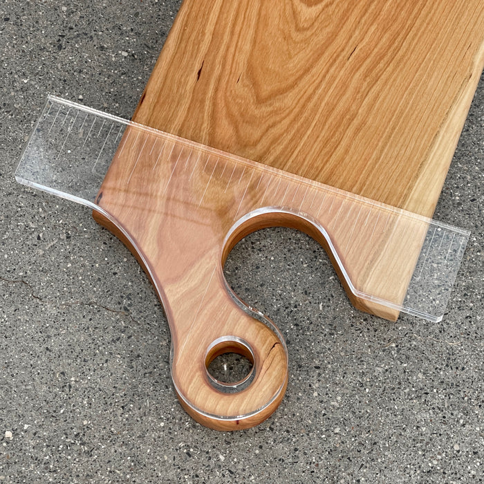 Offset Round Handle 1 Acrylic Router Template — Crafted Elements