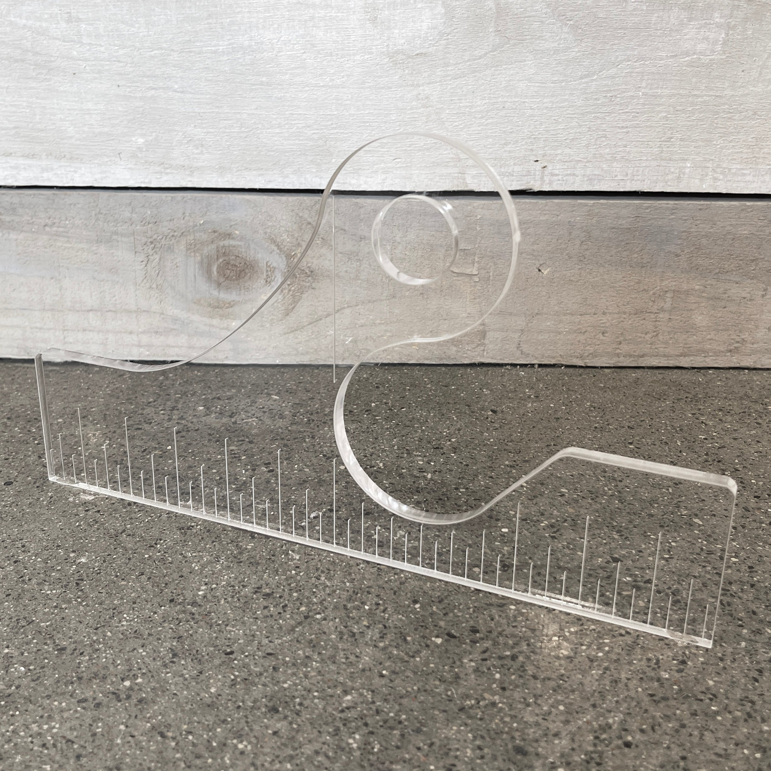 Offset Round Handle 1 Acrylic Router Template — Crafted Elements
