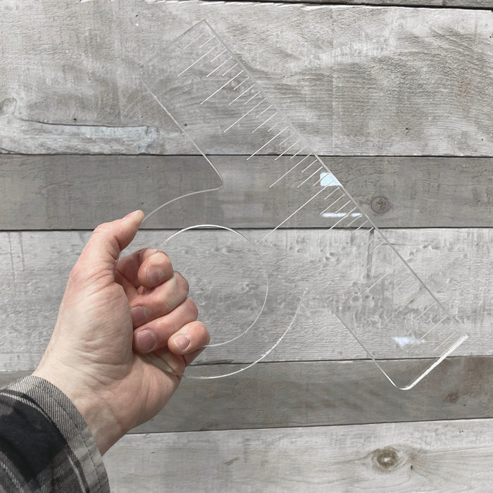 Modern Round Handle Acrylic Router Template