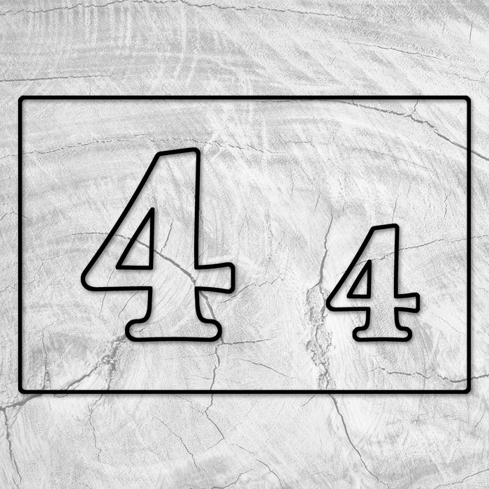 Dual 3" and 5" Number Acrylic Router Template - Numeric Inlay Template