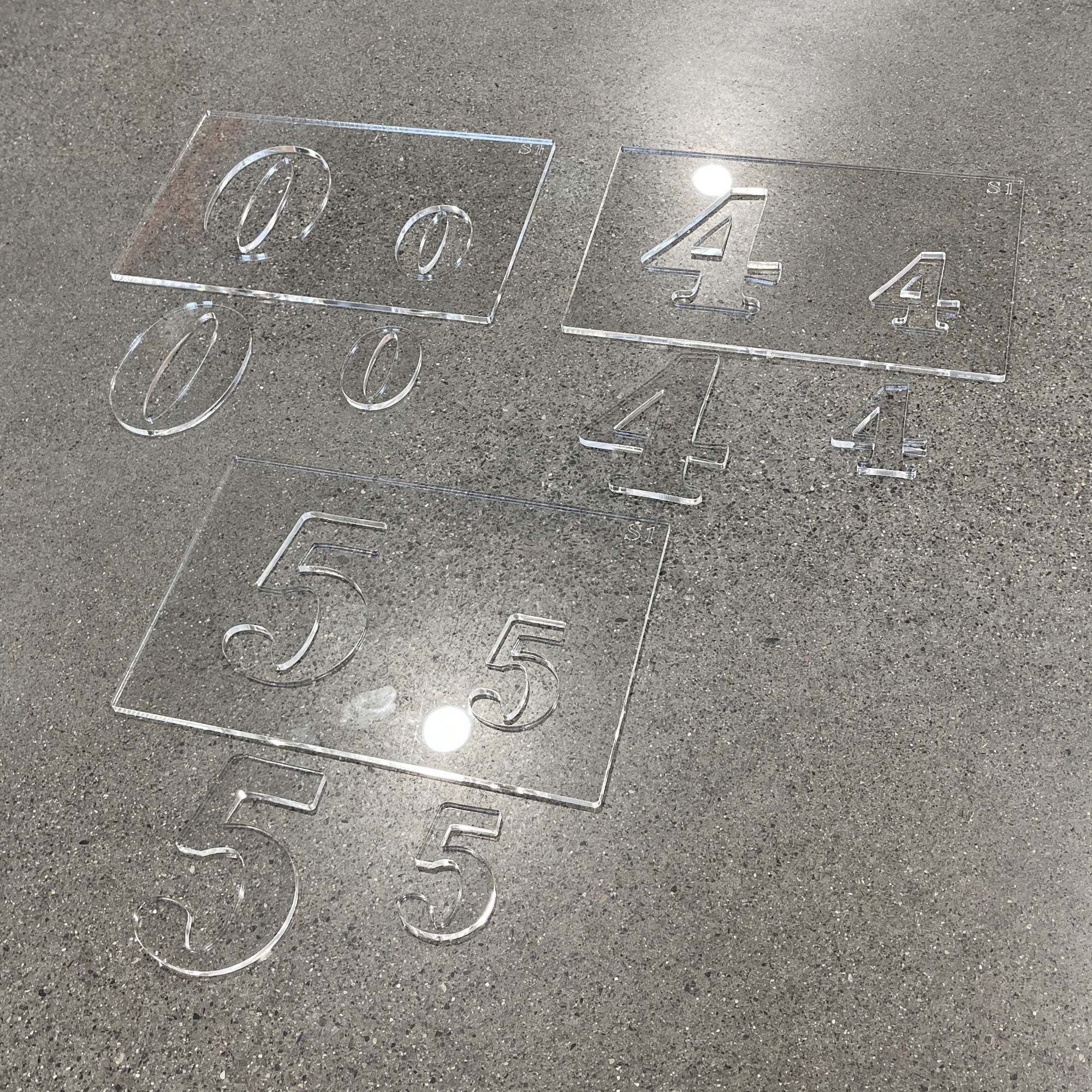 Numbers Inlay Designs Dual 3