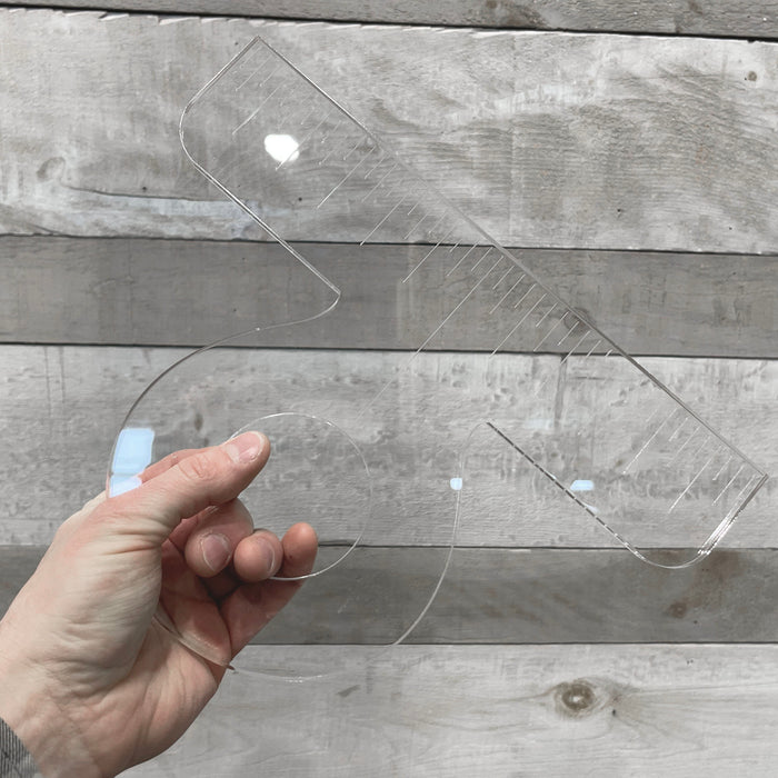 Round Handle 1 Acrylic Router Template — Crafted Elements