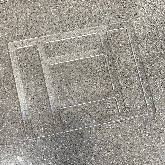 11.75x9.0" Five Pocket EDC Tray 23 Acrylic Router Template