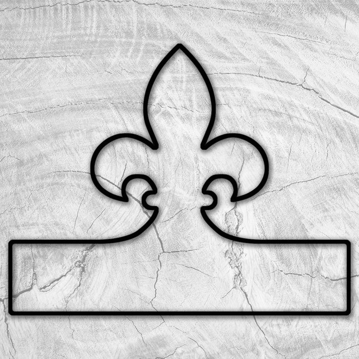 Fleur-De-Lis Handle Acrylic Router Template