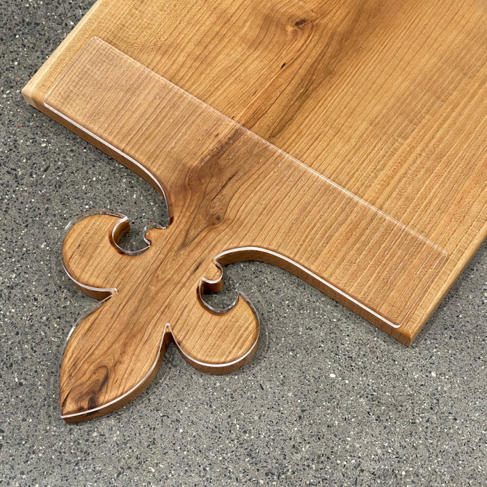 Fleur-De-Lis Handle Acrylic Router Template