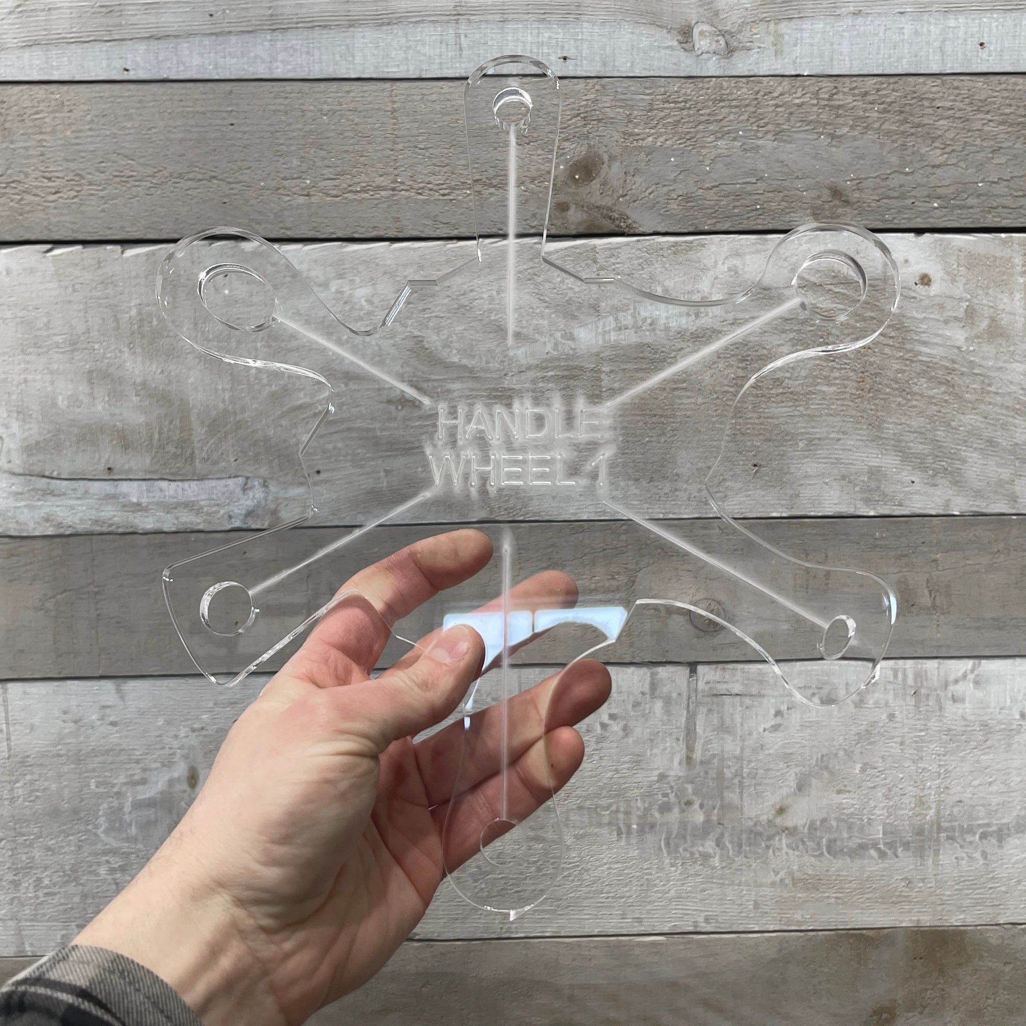Six Mini Handles Wheel 1 Acrylic Router Template – Crafted Elements