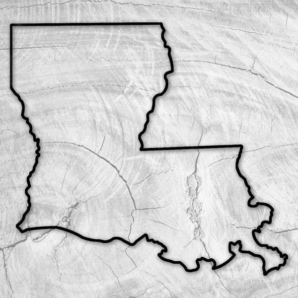 14.0x12.75" State Of Louisiana Acrylic Router Template