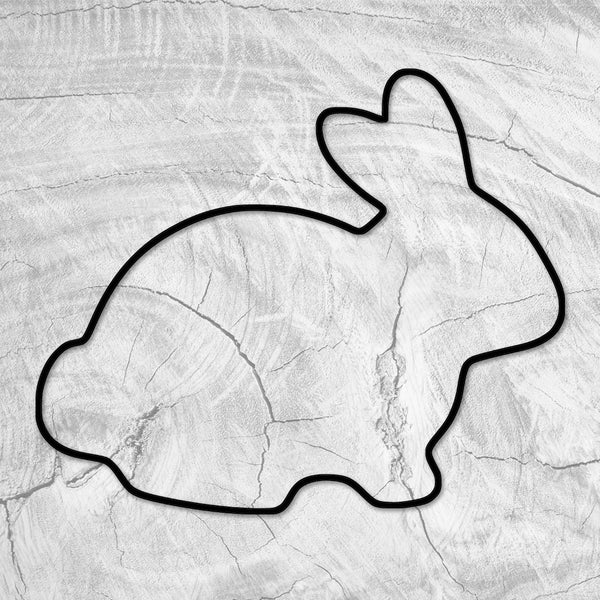 14.75x11.75" Bunny Rabbit Shaped Serving Board Acrylic Router Template