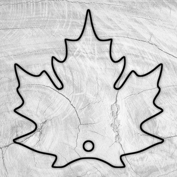 15.75x15" Natural Maple Leaf Serving Board Acrylic Router Template