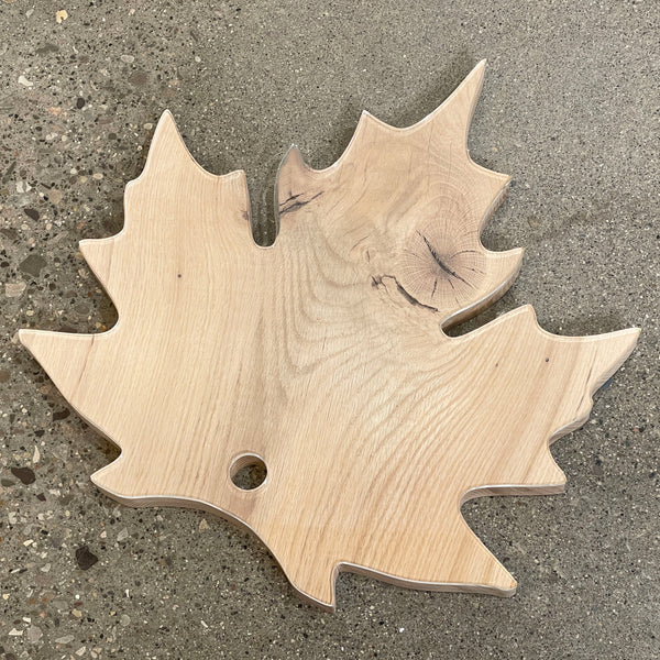 15.75x15" Natural Maple Leaf Serving Board Acrylic Router Template
