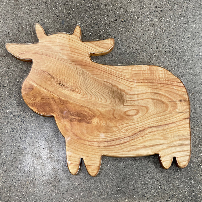 15.9x13.5" Cow Shaped Serving Board Acrylic Router Template