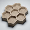 15x14.5" Honeycomb Seven Pocket Tray 09 Acrylic Router Template