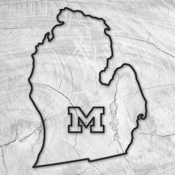 16.0x11.8" Lower State Of Michigan Acrylic Router Template