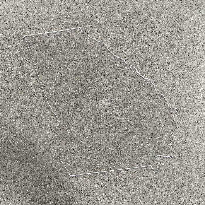 16.0x12.0" State Of Georgia Acrylic Router Template