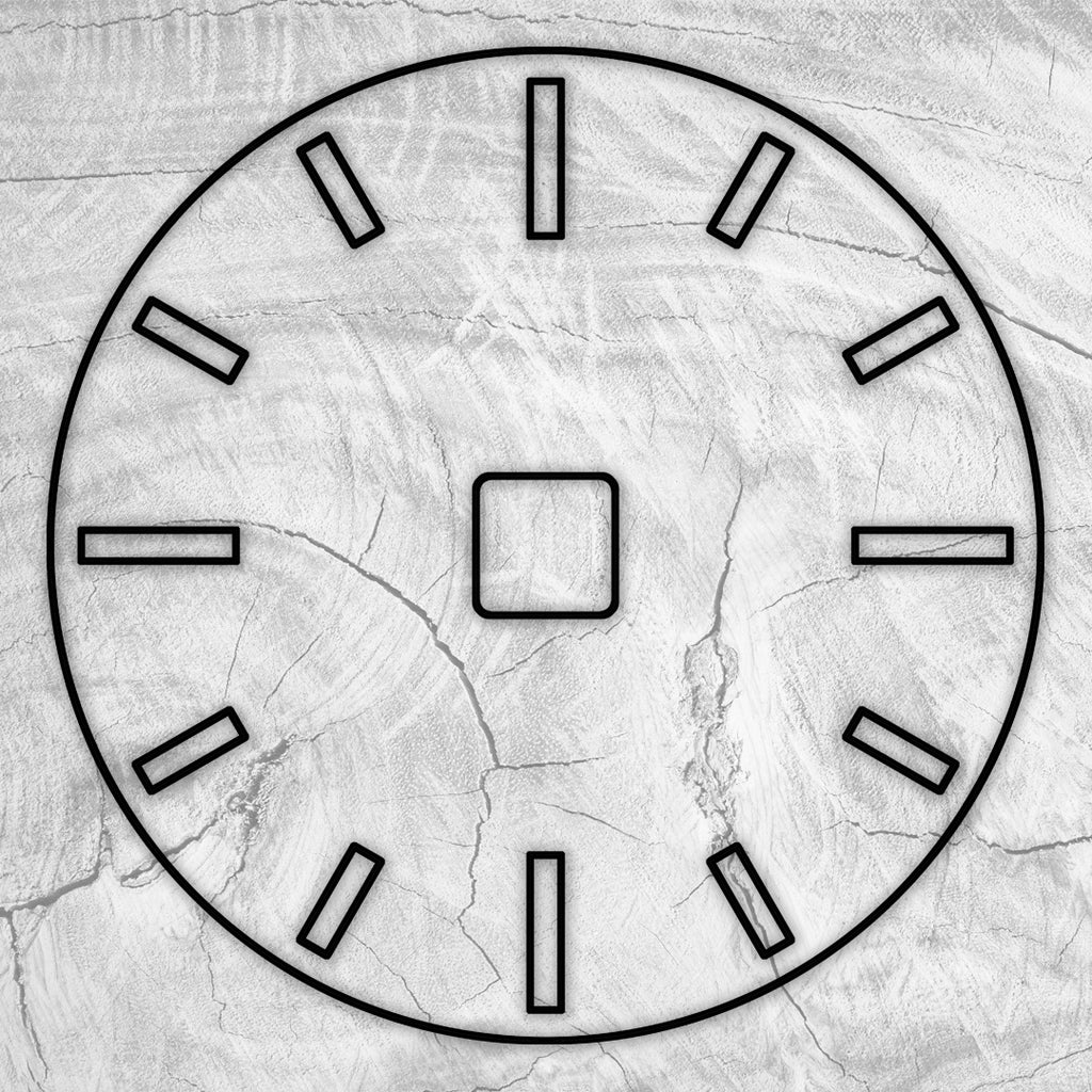 16" Circle + Clock Dials Style 2 Acrylic Router Template